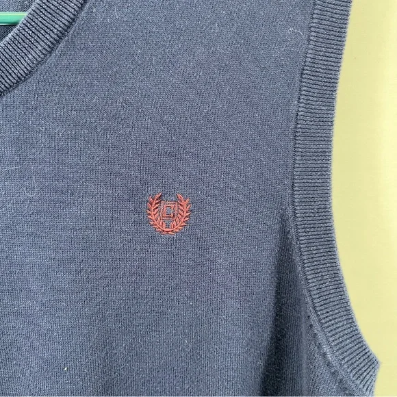 Chaps Navy Blue Men's Sweater Vest 0859 - Picture 2 of 7